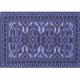thumbnail image 1 of Ahgly Company Machine Washable Indoor Rectangle Persian Blue Traditional Area Rugs, 4' x 6', 1 of 4
