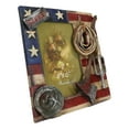 thumbnail image 4 of Patriotic Fire Department Fireman Helmet Hose Axe USA Flag 4"X6" Picture Frame, 4 of 11