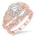 thumbnail image 1 of Antique 2.25 Carat Round Moissanite Engagement Ring set on 10k Rose Gold, 1 of 3