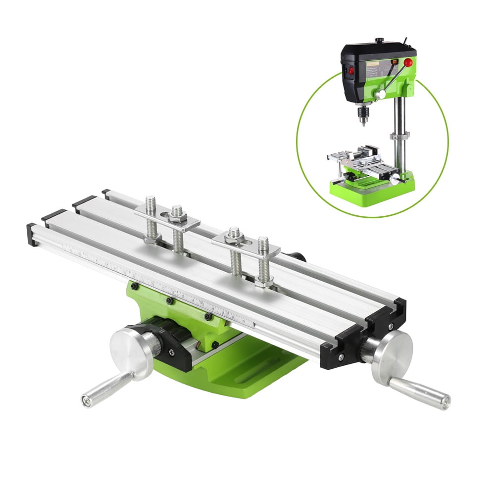 Multi-function Worktable Milling Machine Compound Drilling Slide Table Cross Sliding Table Vise For DIY Lathe Bench Drill Shipping From USA Drill Vise Fixture Working Table 