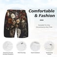 thumbnail image 3 of Balery Vintage Floral Vase A Mens Swim Trunks Swim Shorts for Men Quick Dry Inseam Beach Shorts with Compression Liner Pocket-Small, 3 of 9