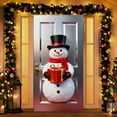 thumbnail image 2 of Feltree Christmas Door Cover for Holiday Party Decoration, Easy Hang Polyester Fabric for Front Door, Wall and Table Use, 2 of 8