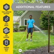 HydroTech FlatJacket 5/8 x 100ft Flexible Garden Hose– Kink-Free, Lightweight, Burst-Proof