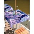 thumbnail image 2 of Outdoor Tablecloths with Umbrella Hole & Zipper, Spring Purple Hydrangea 60x60 Inch Square Tablecloths, Country Flowers Garden Plants Waterproof Table Cloth, Patio/Pool/Picnic Table Covers, 2 of 8