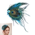 thumbnail image 2 of BQBQERT Festival Feather Hair Clip Bohemian Theme Hairpin For Stage Performances Wear, 2 of 13