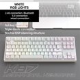 thumbnail image 2 of K87 Gaming Keyboard 3-mode Connection Hot Swappable RGB Backlit Keyboard for Laptop PC Green K87rgb Red-axis, 2 of 5