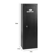 Mossy Oak 8 Gun Security Cabinet, 17-inch x 11-inch, Key Lock, Black