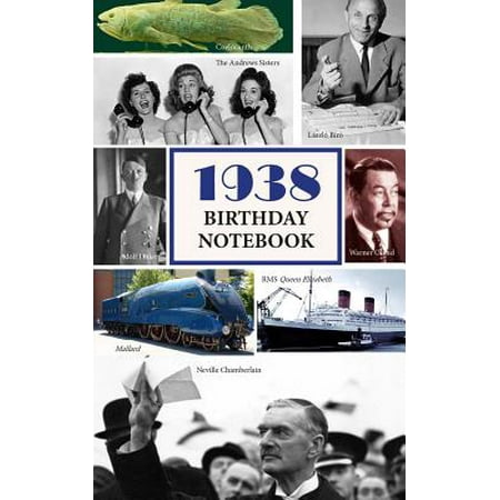 1938 Birthday Notebook : A Great Alternative to a