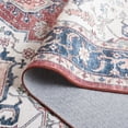 thumbnail image 5 of SAFAVIEH Arizona Alaia Medallion Polyester Machine Washable Runner Rug, Brown/Blue, 2'6" x 8', 5 of 7