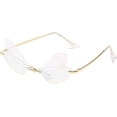 thumbnail image 1 of Gafas de sol sin montura para mujer, modernas, vintage y creativas., 1 of 5