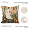 thumbnail image 4 of Pumpkin Ghost Bohoo Linen toss pillowcase Decoration pillowcase Gift preferred 18x18" Cushion cover 2 set Sofa pillowcase Sofa bedroom living room car, 4 of 8