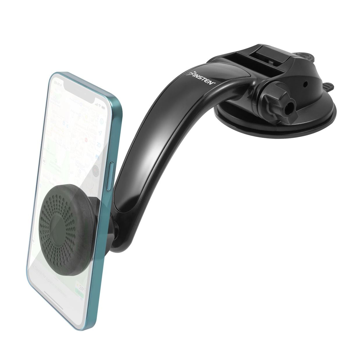 Insten Magnetic Phone Car Mount, Dashboard Windshield Phone Holder Stand Compatible with iPhone 12 Pro Max Mini 11 XR SE, Samsung Galaxy S21 Ultra S20 S10, Pixel & More Universal