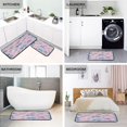 thumbnail image 4 of 2-Piece Kitchen Rugs Set Non-Slip Mats Carpet Floor for Kitchen, Bathroom (19.7"x27.6" & 19.7"x47.2") Seashells and Bows, 4 of 7