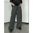 thumbnail image 2 of Vamuko Mens Baggy Sweatpants Wide Leg Joggers Drawstring Loose Sports Trousers Winter Fleece Elastic Waist Cotton Sweat Pants with Pockets Dark Gray 2XL, 2 of 4