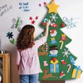 thumbnail image 2 of 100x70cm 3D fieltro árbol de Navidad DIY dibujos animados pegatina Navidad decoración del hogar (B) Likrtyny Para estrenar, 2 of 8