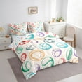 thumbnail image 3 of jejeloiu Colorful Baseball 7-Piece Twin Bedding Sets,Kids Sport Game Bedding Comforter Set,Graffiti Basketball Football Sheet Sets For Boys,Luxury Bedroom Decor Reversible, 3 of 8