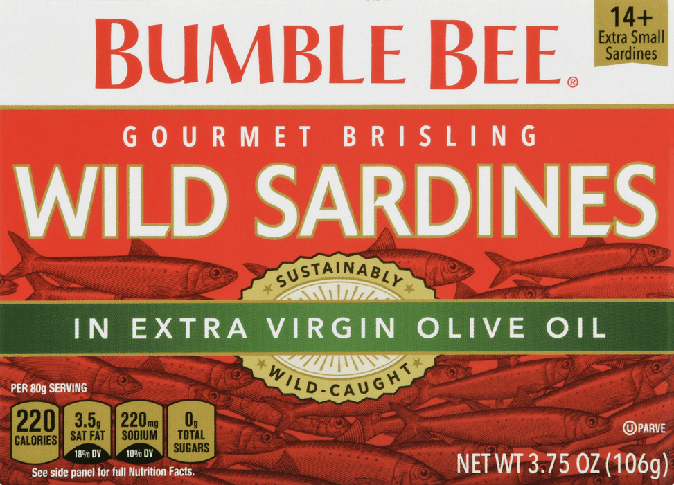 Bumble Bee Gourmet Brisling Wild Sardines in Extra Virgin Olive Oil