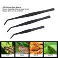 thumbnail image 4 of Pinzas de Alimentación Reptiles Pinzas Curvas Acuario Pinzas Evitar Deslizamientos Juego Pinzas Alimentación para Reptiles Gruesas Acero Inoxidable Serpiente Lagarto ANGGREK  Otros, 4 of 8
