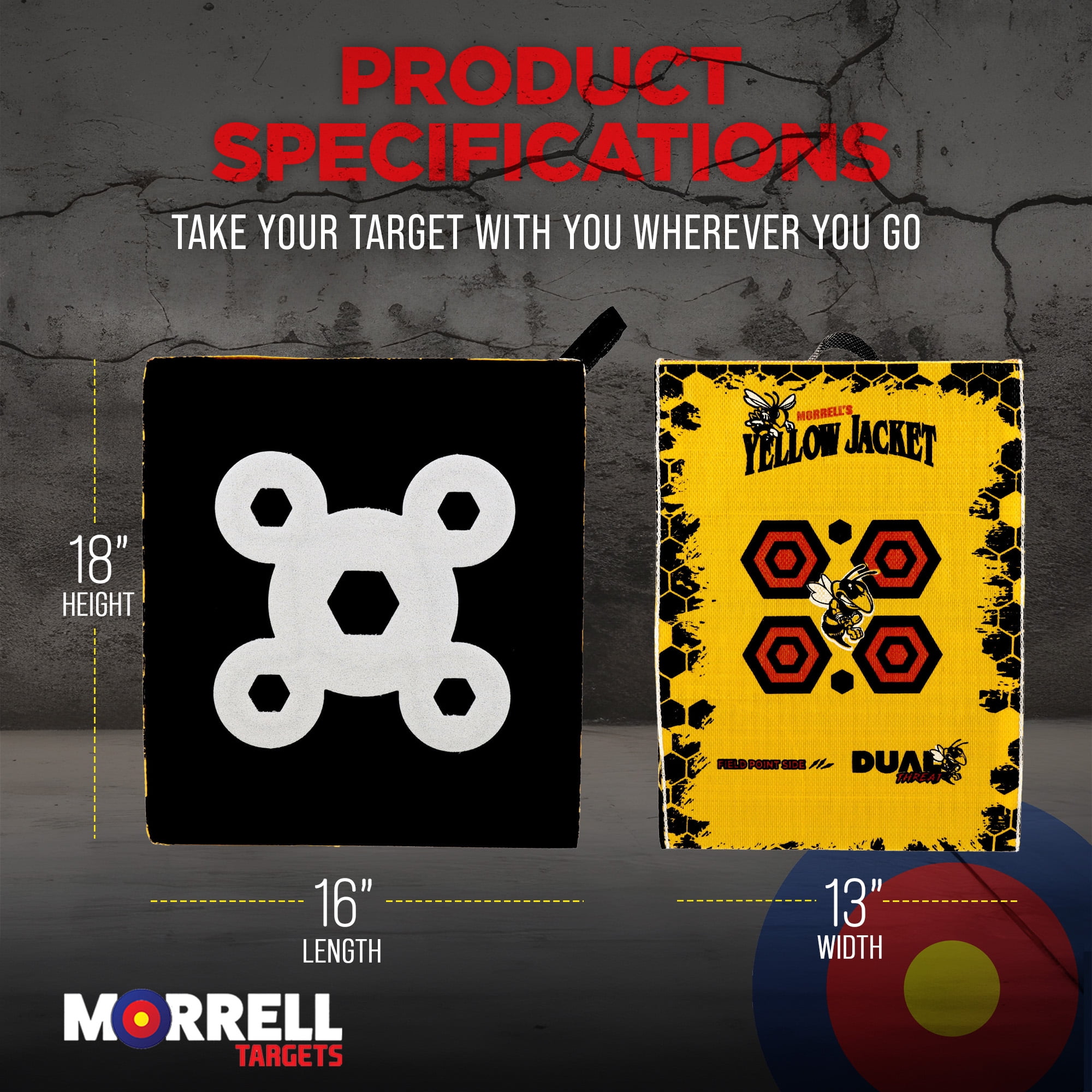 Morrell Yellow Jacket 380 FPS Crossbow Cube Targets w/ Carry Handle, 4 Pack