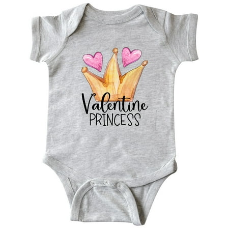 

Inktastic Valentine Princess with Crown and Hearts Gift Baby Girl Bodysuit