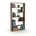 thumbnail image 1 of Homedora HD-ON20RF-160301 Tars Bookcase, Walnut & Yellow, 1 of 1