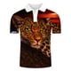 thumbnail image 1 of Blusa de manga corta con estampado de cuello vuelto para hombre Pompotops  oipoqjl24643, 1 of 3