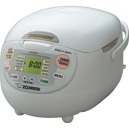 Zojirushi Neuro Fuzzy Rice Cooker and Warmer, 10 Cup (Uncooked), Premium White
