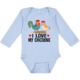 thumbnail image 3 of Inktastic Chicken Farmer I Love My Chickens Boys or Girls Long Sleeve Baby Bodysuit, 3 of 5