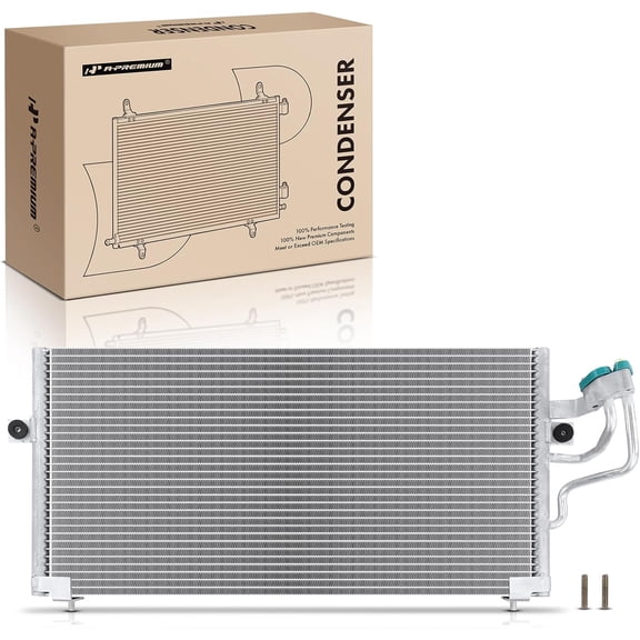 A-Premium Air Conditioning A/C Condenser Compatible with Mitsubishi Mirage 1997-2002 1.5L 1.8L, Replace# CN4837PFC, MR360276