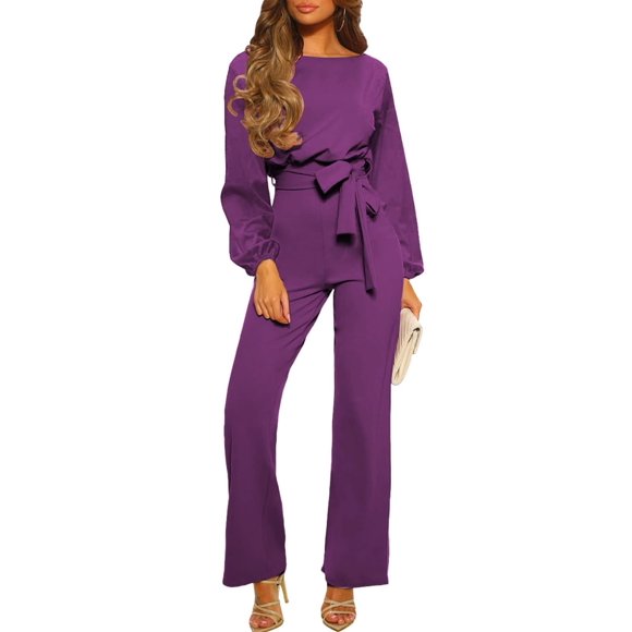 Mono Happy Sailed Dressy para mujer, holgado, color morado, talla XL
