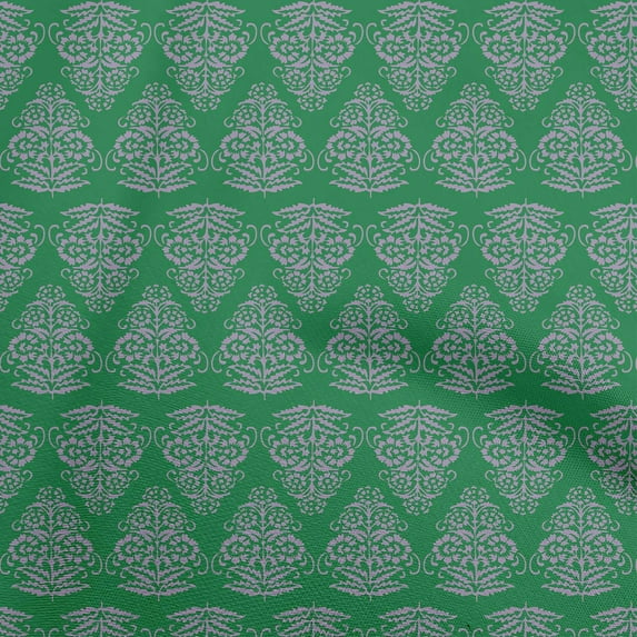 oneOone Viscose Chiffon Green Fabric Block Sewing Material Print Fabric By The Yard 42 Inch Wide-AA