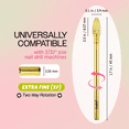 thumbnail image 2 of Pana 3/32" Gold Mini Cone Safety Nail Carbide Bit - Extra Fine Grit, 2 of 7
