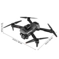 thumbnail image 2 of Dron plegable con cámara, gestos, selfies, trucos, giros, inicio con un solo clic, lente ajustable, mini dron para adultos, 2 of 5