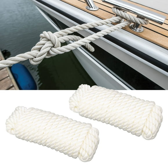 Dock Line, Nylon Dock Line White for Water Activities