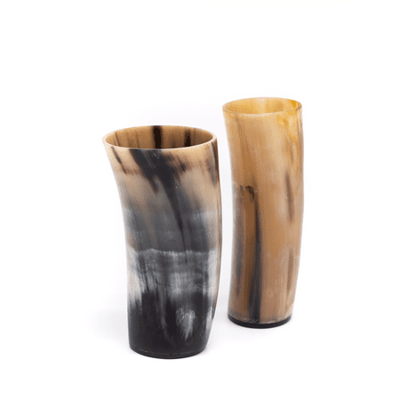 

Laniti Viking Authentic Craftsmanship Natural Ox Horn Cups Set of 2