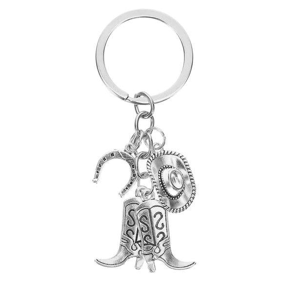 ADDHAT Chic Cowgirl Hat Keychain Zinc Alloy for Bag Ornament