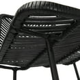 thumbnail image 4 of Bloomingville Chic Rattan Bar Stool with Metal Frame, Black, 4 of 7