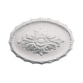 thumbnail image 1 of 17 inch x 12 inch x 1-5/8 inch Leaf Polyurethane Oval Ceiling Medallion Single Pack, 1 of 4