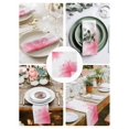 thumbnail image 3 of Pink Flower Cloth Napkins Set of 8 Reusable Dinner Napkins, Boho Modern Floral Abstract Ombre Leaf White Cocktail Napkin Washable Table Napkins for Wedding/Holiday Party/Baby Shower 20"x20", 3 of 7