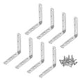 thumbnail image 1 of Soporte en L Uxcell, 3.94 x 3.94 x 0.75 Pulgadas, Soportes de Ángulo Recto de 90 Grados con Tornillos para Muebles/Estantes/Mesas [Plateado], 1 of 6