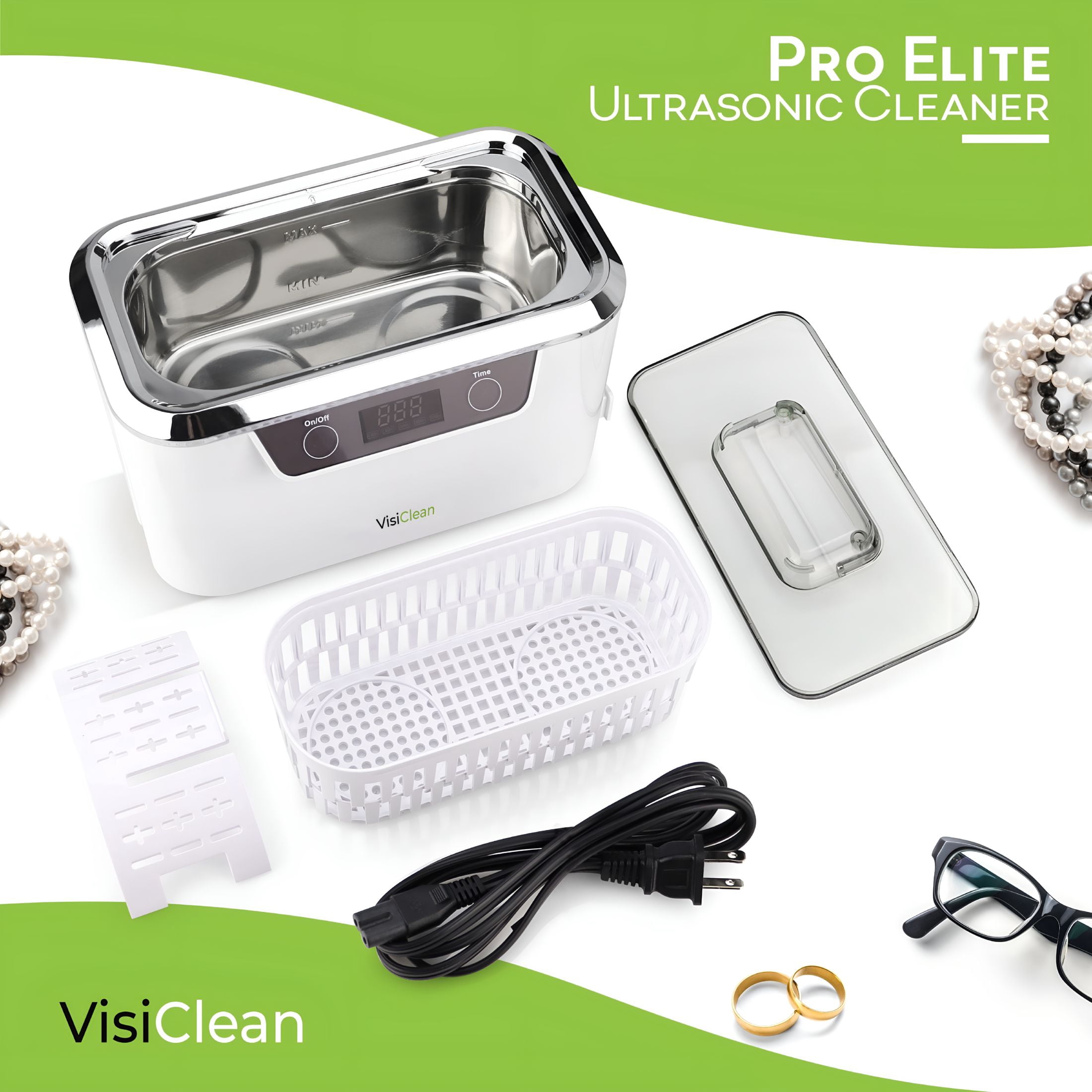 HIBIBUD Ultrasonic Jewelry Cleaner - Diamond Ring Cleaner Ultrasonic Retainer Cleaner Machine
