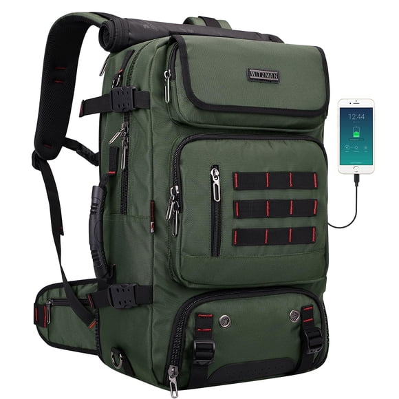 Mochila de viaje WITZMAN Carry on para hombre, bolsa de lona de nailon