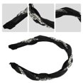 thumbnail image 3 of Diadema anudada Unique Bargains accesorios para el cabello con diamantes de imitación color negro, 3 of 7