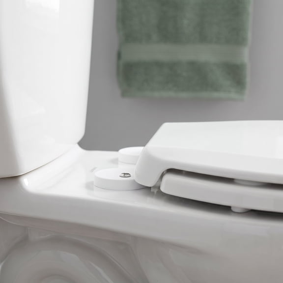 Hemoton White Toilet Bolt Caps - Decorative Screw Covers for Bathroom Seat Hardware Accessories, and Practical