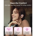 thumbnail image 5 of Cleer ARC3 Open Ear True Wireless Earbuds, IPX7 Water Resistant, Secure Earhooks, Built-in Microphone, Pink, 5 of 10