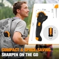 thumbnail image 2 of 6-in-1 Garden Tool & Kitchen Knife Sharpener with Ceramic, Professional Knives Sharpener for Sharpens & Polishes Blades, Lawn Mower Blades, Axe, & Scissors Sharpening Tool with Non-Slip Grip, 2 of 4