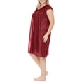 thumbnail image 3 of EZI Nightgowns for Women - Soft & Breathable Satin Night Gowns for Adult Women - Medium to Plus Size Womens Sleep Shirts - Knee-Length Nightgown, 3 of 7