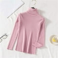 thumbnail image 2 of Posijego Turtleneck Sweaters for Women Plush Lined Long Sleeve Sweater Fall Winter Warm Pullover Tops, 2 of 4
