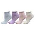 thumbnail image 7 of Sierra Socks Women's Bamboo Low-Cut Quarter Socks, Soft and Comfortable, Scalloped Edge, 2 & 4 Pack, 7 of 7