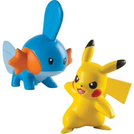 Pokemon 2pk Small Figures Mudkip and Pikachu